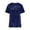 Dark Blue, variant on ZKCCNUK Summer Tops for Women Crew Neck Velvet Tops Short Sleeve T-Shirt Casual Fashion Blouse
