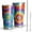 Colorful Rainbow Tie, variant on 30oz Blue Burst Pattern Tumblers Stainless Steel Tumbler with Lid and Straw,Vacuum Insulated Double Wall Travel Tumbler Cups Mug with Cleaning Brush for Coffee,Tea