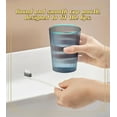 thumbnail image 6 of RUseeN Transparently PET Water Glasses, Water Glasses Set of 4, Stackable Glasses, Toothbrush Cup, Bathroom Accessories，Can Be Placed In The Dishwasher for Cleaning, Transparent, 6 of 7