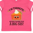 thumbnail image 4 of Inktastic Thanksgiving Big Sis Announcement Girls Toddler T-Shirt, 4 of 5