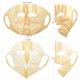 thumbnail image 2 of 2 Pack Gold Moisturizing Mask - Normal Thicker Silicone Face Mask Sheet - Reusable Face Mask Cover for Women Skin Care - Hydrotherapy Patch for Beauty and Evaporation Prevention, 2 of 5