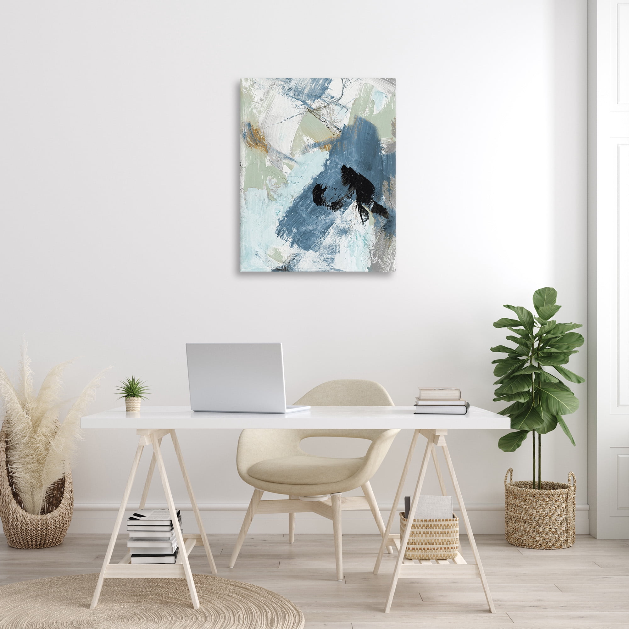 Stupell Industries Chaotic Brush Strokes Pattern Abstract Painting Gallery Wrapped Canvas Art Print Wall Art, 30 x 40