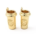 thumbnail image 2 of Rack Plating Brass Pendants Cadmium Free & Lead Free Cup with Word Coffee Charms Real 18K Gold Plated 25x13mm Hole: 2.5mm, 2 of 3