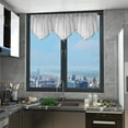 thumbnail image 5 of Beautynvta Triangular Curtains Valances with Tassel, Rod Pocket Valances for Windows, Small Window Valances for Living Room, Bedroom, Bathroom, Gray, 5 of 9