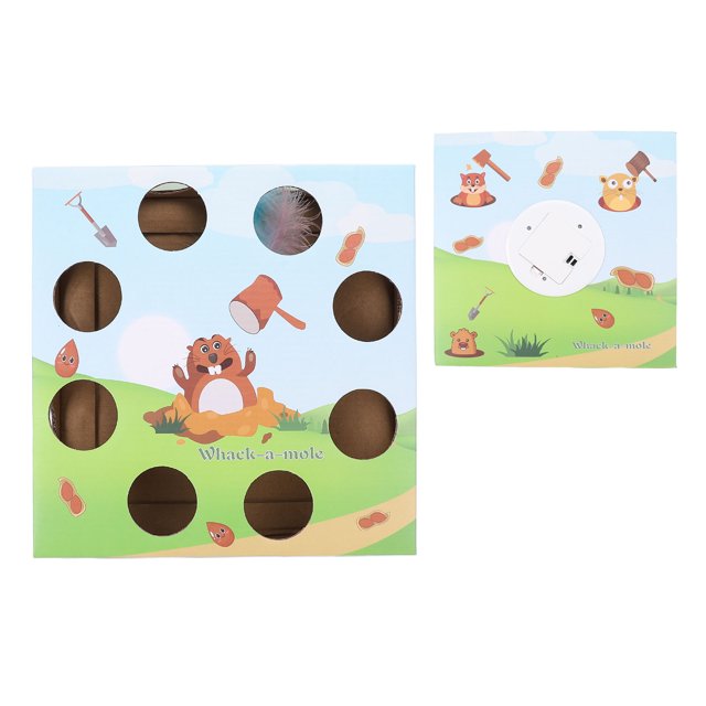Box Cat Box Interactive Toy Scratch Proof Corrugated Paper Smart Automatic Self Entertainment Toy for Pet Play and Exercise