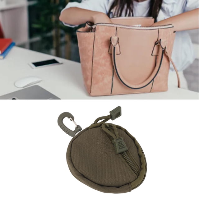Large Capacity Coin Pouch With Zipper, Multifunctional For Coins, Keys, Cards, Sporty Appearance
