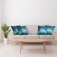 thumbnail image 4 of Ambesonne Fish Throw Pillow Cover 4 Pack, Animals Teal Wildlife, 20", Teal Beige, 4 of 6