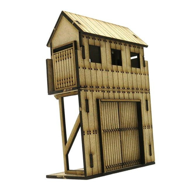Kits de Modèle de Construction de Forteresse 1/72 Peinture DIY Scène d'Architecture pour Porte