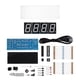 thumbnail image 1 of DIY 4 Digit LED Digital Clock Kit Automatic Time Temperature Display Electronic Clock Green, 1 of 4