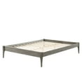 thumbnail image 3 of Platform Bed Frame, Twin Size, Wood, Grey Gray, Modern Contemporary Urban Design, Bedroom Master Guest Suite, 3 of 7