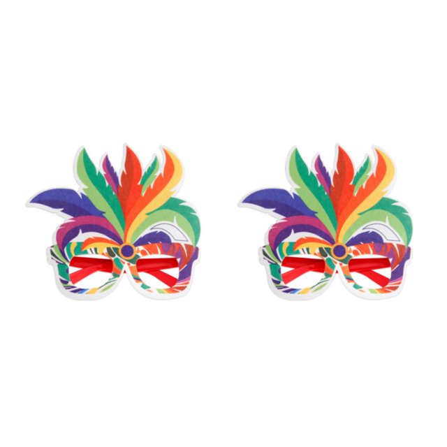Gafas de disfraz Inteprter DIY Plume Color brillante carnaval tema fiestas gafas divertidas vanidad bola actuación máscara disfraz Type1 NO1
