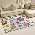 thumbnail image 2 of SKYSONIC Lightweight Soft Area Rugs Cute Farm Animals Floor Mat for Kids Playing Room Hardwood Floor Living Room Nursery Rugs, 60x39 in, 2 of 6