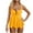Yellow, variant on Aboser Women's Summer Swimdress Two Piece Push Up Swimsuits Tummy Control Cutout Bathing Suit Flowy Hide Belly Swim Dress with Shorts