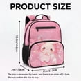thumbnail image 7 of HUIACONG Pink Glitter Axolotl 13.5 Inch Kids Backpack, Lightweight Water-Resistant School Bag with Padded Adjustable Breathable Straps, Multi-Pocket Durable Bookbag for Elementary Students Travel, 7 of 7