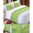 thumbnail image 3 of Luxurious 800 Thread Count 100% Egyptian Cotton Solid 1 Piece Bed Runner Scarf Protector Slipcover Bed Decorative Scarf for Bedroom Hotel Wedding Room (King, Sage), 3 of 3
