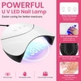 thumbnail image 4 of Kit de esmaltes de uñas en gel VANREESA, 42 unidades con luz UV, 24 colores, 4 of 7