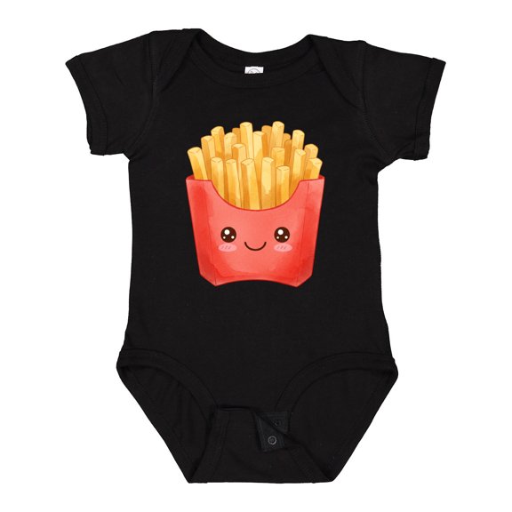 Inktastic Happy Kawaii French Fries Boys or Girls Baby Bodysuit