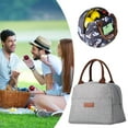 thumbnail image 2 of Kaireo Gray Lunch Bag,Lunch Bag for Women Men Insulated Lunch Box for Adult Reusable Lunch Tote Bag for Work Picnic School Or Travel Tote,Include:1X Lunch Bag, 2 of 9