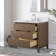 thumbnail image 4 of Vanity Art 36" Bathroom Vanity with Sink and Engineered Marble Top, Freestanding Storage Cabinet with 3 Drawers, 4 of 9