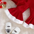 thumbnail image 6 of JIKNTTR Baby Girl Christmas Clothes Set Long Sleeve Romper Bodysuit + Bell Bottom Pants Winter Outfits Xmas Clothes Baby Girl Fall Winter Outfits, 6 of 8