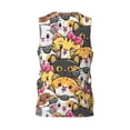 thumbnail image 2 of Rocae Cute Cat Cartoon for Men's Basketball Jersey Lightweight and Breathable Athletic Tank Top,Quick-Drying Sports Jersey X-Large, 2 of 9