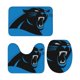 thumbnail image 4 of Juego de alfombras de baño de 3 piezas del equipo Panthers Alfombra antideslizante para baño de 24 x 16 pulgadas, 4 of 7