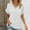 White, variant on Nrmvnmi Women's Casual V Neck Short Sleeve Shirts Waffle Knit Loose Tunic Tops Blouses For Mothers day gifts