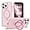 Pink, variant on for iPhone 13 Pro Case with Magnetic O-Ring Stand Translucent Case for iPhone 13 Pro 6.1" [Compatible with MagSafe], Wine Red