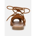 thumbnail image 3 of No Boundaries Lace Up Fisherman Sandals, Women's, 3 of 6