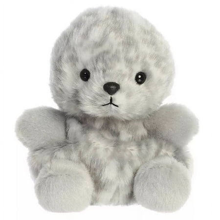 Aurora Mini Marina Harbor Seal Palm Pals Adorable Stuffed Animal Grey 4.5"