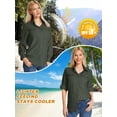 thumbnail image 6 of POENTAB Womens Button Down Shirts Long Sleeve Work Blouses Collared Tops Tunics with Pockets, 6 of 7