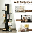thumbnail image 5 of Topbuy Modern Multi-Layer Bookshelf Floor Standing Bookcase w/Anti-fall device Storage Rack for Home Office Black, 5 of 10
