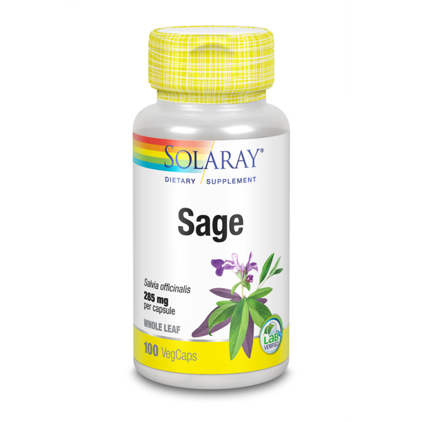 Solaray Sage Leaf 570mg per serving Healthy Body Odor