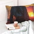 thumbnail image 4 of Salouo Sunset Western Cowgirl Pattern Pillow Cases,1PC Pillow Covers with Envelope Closure Decorative Pillow Case for Bed Couch,Pillows Not Included-16"x24", 4 of 6