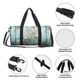 thumbnail image 6 of Gaeub Vintage Rose1 Lightweight Travel Cylinder Bag Gym Tote Bag Sports Training Duffle Bag with Pockets and Straps, 6 of 8