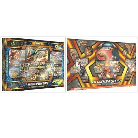 Pokemon Trading Card Game Mega Powers Collection Box And Charizard Gx Premium Collection Box Bundle 1 Of Each