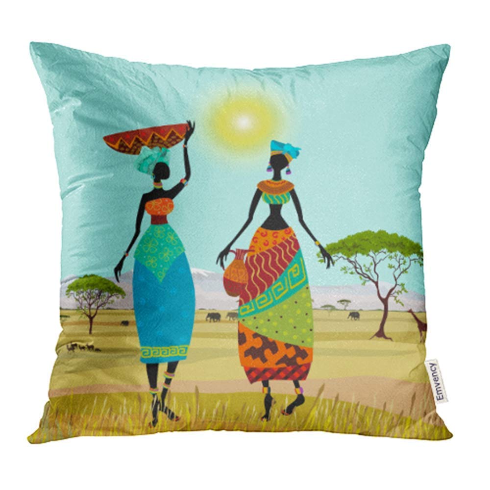 CMFUN Kenya African Women in Mountain Landscape Africa Village Elephant