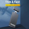 thumbnail image 1 of Gabinete Móvil Msata Ssd Maiwo K1642S 5Gbps Usb 3.0 A Msata Ssd Caja Caja Móvil De Aleación De Aluminio, 1 of 9