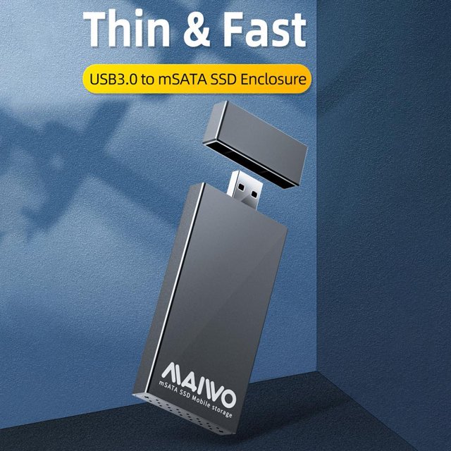 Gabinete Móvil Msata Ssd Maiwo K1642S 5Gbps Usb 3.0 A Msata Ssd Caja Caja Móvil De Aleación De Aluminio
