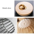 thumbnail image 2 of Glass Coffee Nuts Canister Airtight Storage Jar Petal Decorative Container with Bamboo Lid Metal Handle Easy To Grasp 600ml, 2 of 4