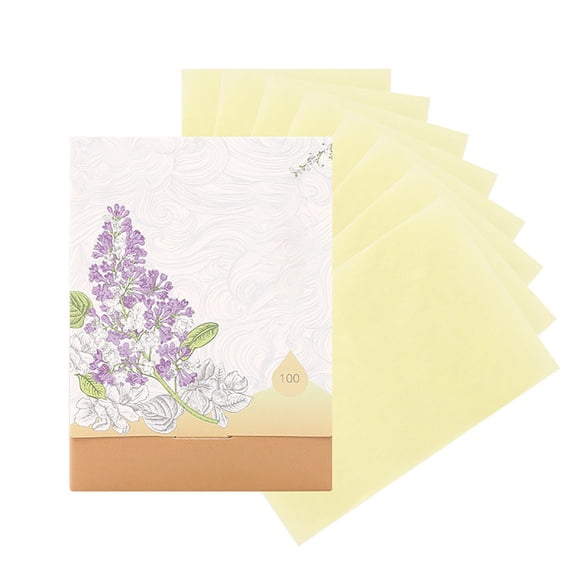 Vogacara 1 Caja Papel secante Papeles absorbentes Toallitas de control de aceite de diario Maquillaje Facial Verde claro Vogacara CE012200-03B