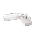 thumbnail image 3 of Bathroom Counter Corner Shelf Kitchen Wall Mounted Organizer No Drill Acrylic Hanging Rack Drainage Storage Holders For Bathroom Kitchen, 3 of 6