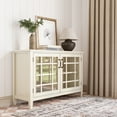 thumbnail image 4 of Connaught 46 inch Wide Solid Wood Traditional Low Storage Cabinet in Antique White, 4 of 11