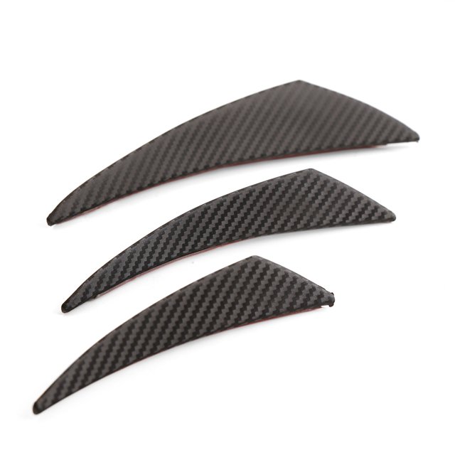 SHOWERORO 6PCS Edge Trim Automotive Easy to Stick PP Black Vehicle Exterior