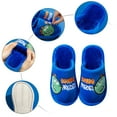 thumbnail image 4 of Generic Boy Christmas Slippers Dinosaur Slippers For Girls Boys Slippers Kids Comfy House Slippers Bedroom Slippers Winter Warm Indoor Home Shoes Clearance Shoes(9.5-10 Years,Blue), 4 of 8