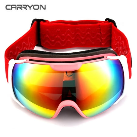Carryon Authorized Snowboard Ski Goggles Anti-fog UV Protect OTG Over Glasses Skiing Snowmobile