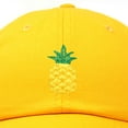 thumbnail image 2 of DALIX Pineapple Dad Hat Cotton Twill Baseball Cap Premium Stitched Gold, 2 of 13