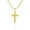 Yellow, variant on Stainless Steel Classic Statement Cross Mens Necklace