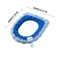 thumbnail image 3 of Toilet Seat Elongated Cushioned Household Seasons Toilet Seat Thickened With Handle Winter Toilet Ring Washable Sets Wear Knitted Toilet Seat, 3 of 8