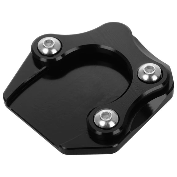 Motorcycle Kickstand Plate Motorcycle Stand Pad Enlarged Foot Support Aluminum Alloy Motorcycle Kickstand Pad For Motorcycle Black